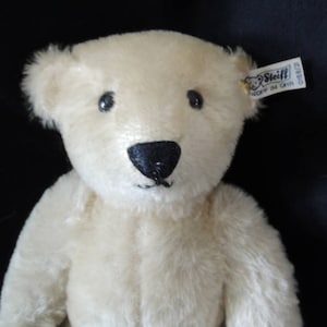 Steiff 12&quot; Margaret Strong 1985 Limited Collector Edition Bear - German - Button in Ear - Very Good Condition - Sweet Face