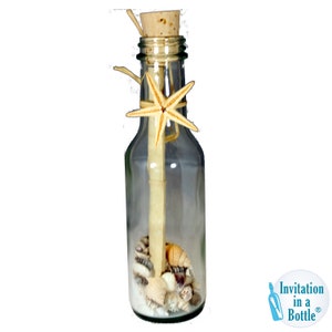 Ocean Shores Message In A Bottle Invitations Beach Weddings, Destination Wedding image 6