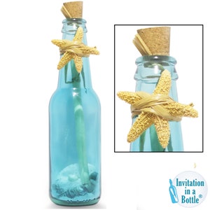 Beach Wedding Invitation by Invitation In A Bottle® Wedding Invite, Message Bottle Invitations, Wedding Invitations In A Bottle