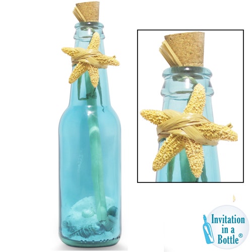 Message in A Bottle Signature Wedding Invitation Sample Etsy