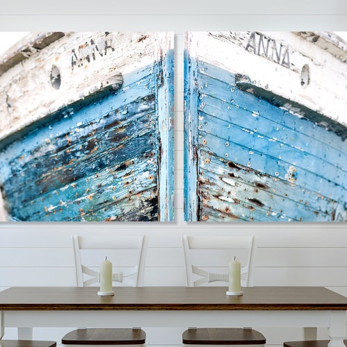 Nautical Wall Decor Large Ship Art Wood Plank Sign Nautical Etsy