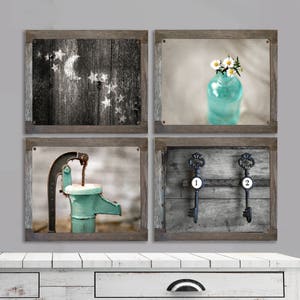Rustic Metal Bathroom Art, Rustic Bath, Country Decor, Rustic Bathroom ...
