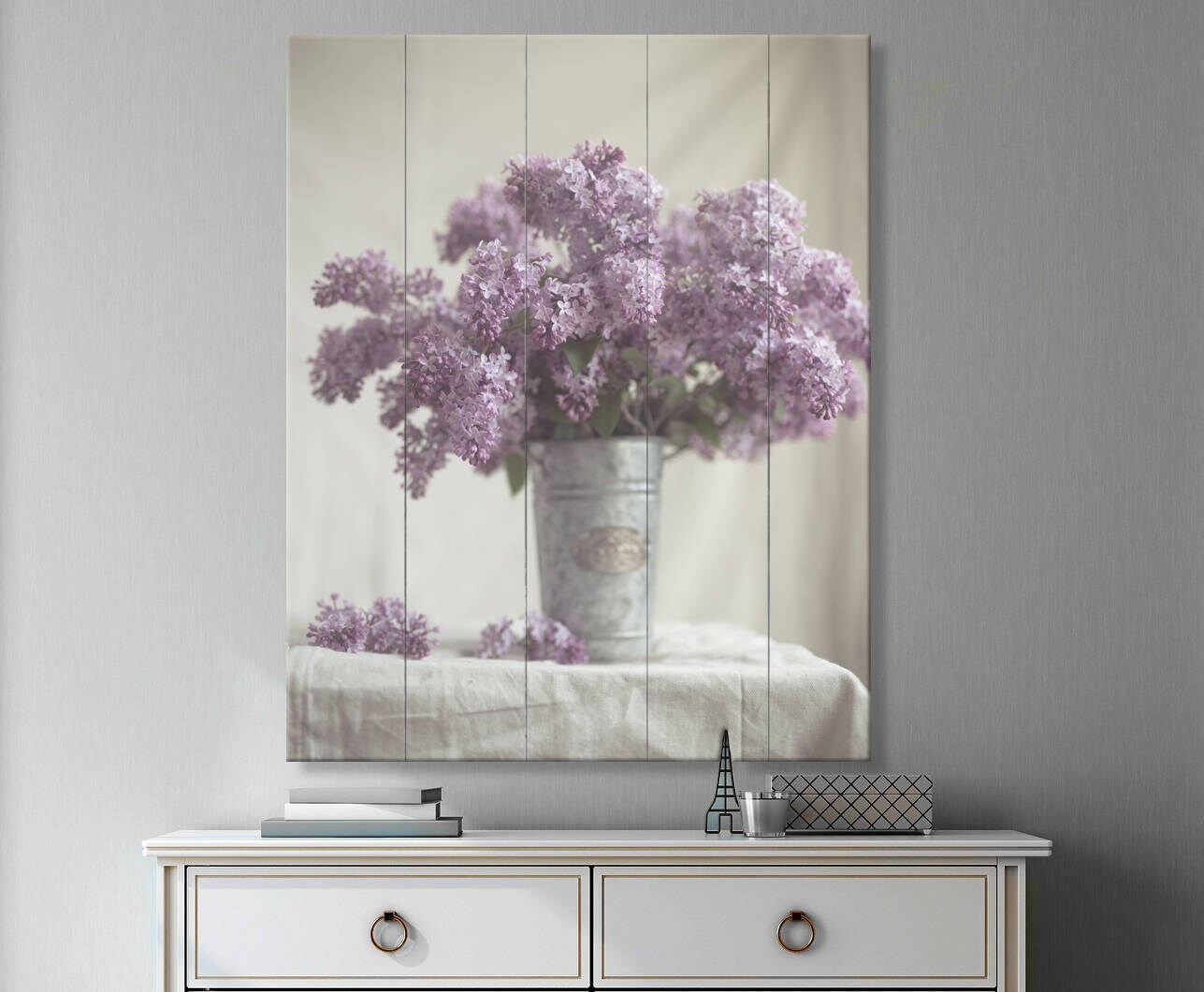 Cottage Decor Rustic Wall Art Canvas Farm Art Lavender Etsy