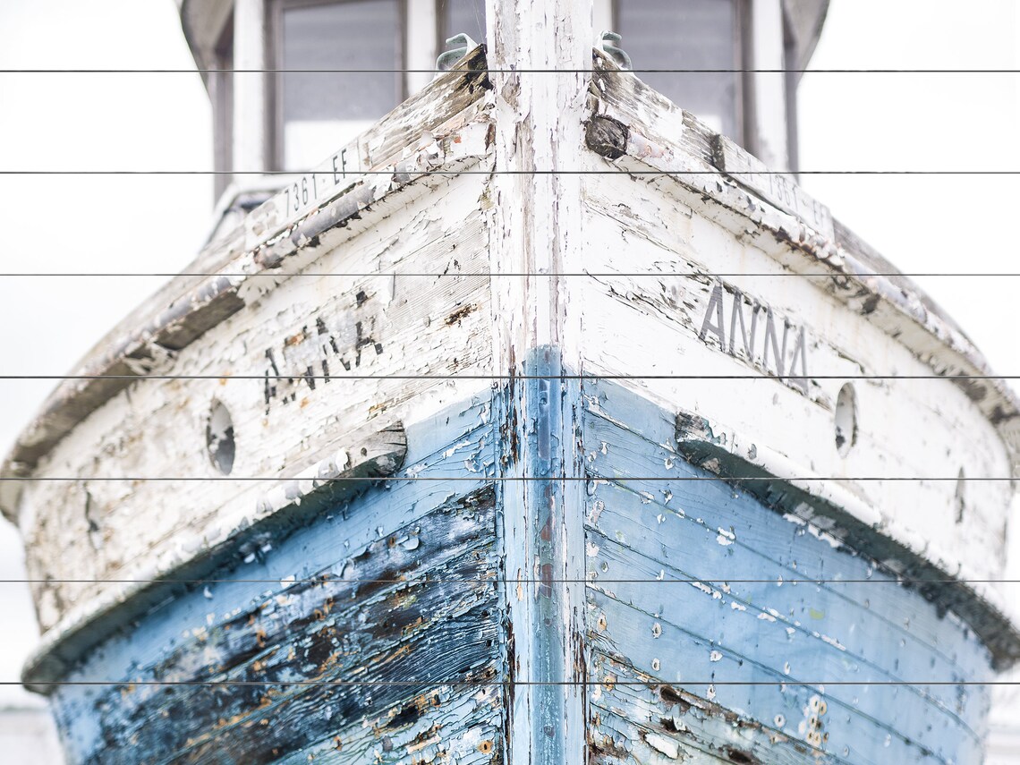 Nautical Wall Decor Large Ship Art Wood Plank Sign Etsy