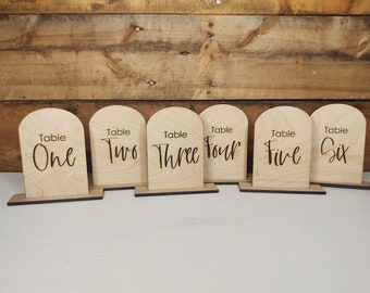 Digital file, Wedding sign table numbers, SVG file, Glowforge file