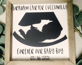 Ultrasound sign, Custom 3d wood baby sign, Personalized Mother’s Day gift, Sentimental gift