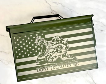 Ammo box, Engraved ammunition can, Hunter gift, Personalized gift for him, Custom Father’s Day present