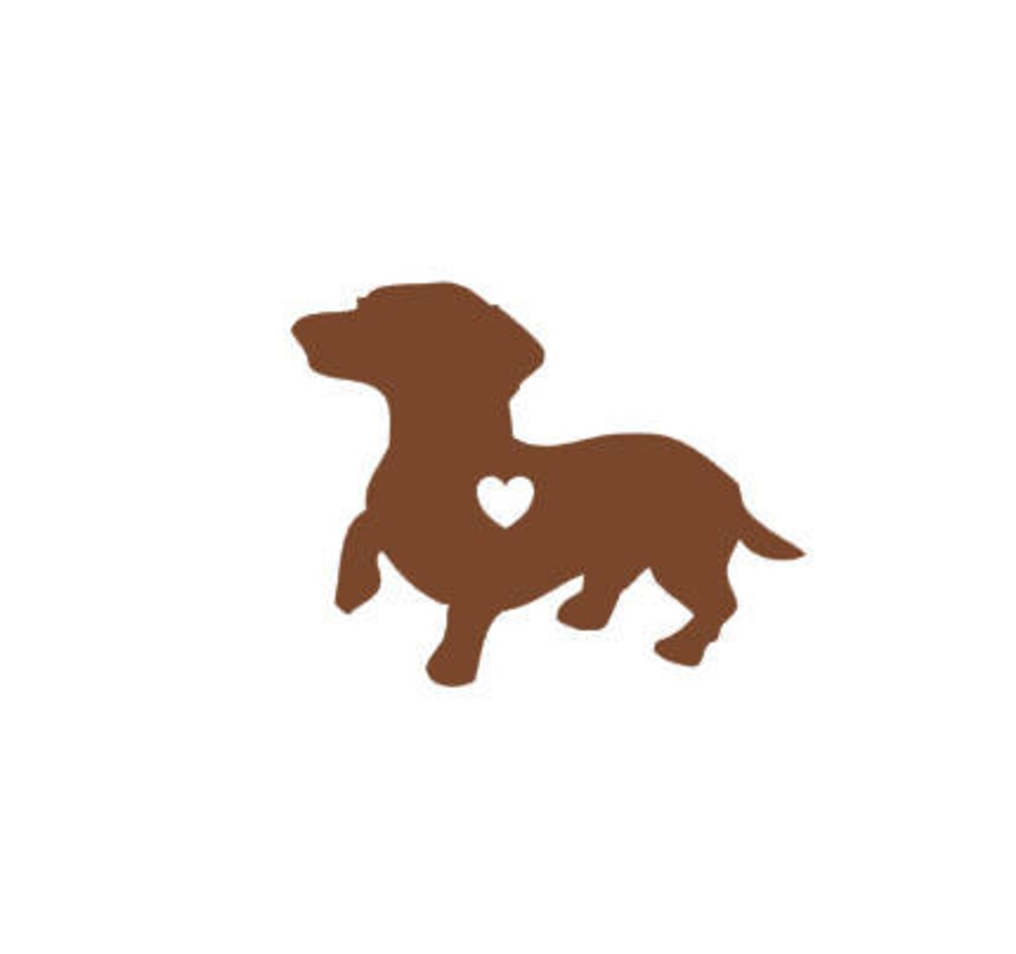 Weiner Dog car decal Dachshund gift Animal car sticker Etsy