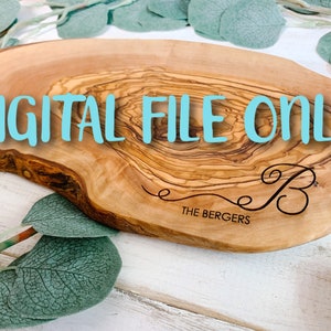 ARCHIVO DIGITAL Monogram svg, archivo SVG handlettered, archivo de fuente, archivo de carta Glowforge