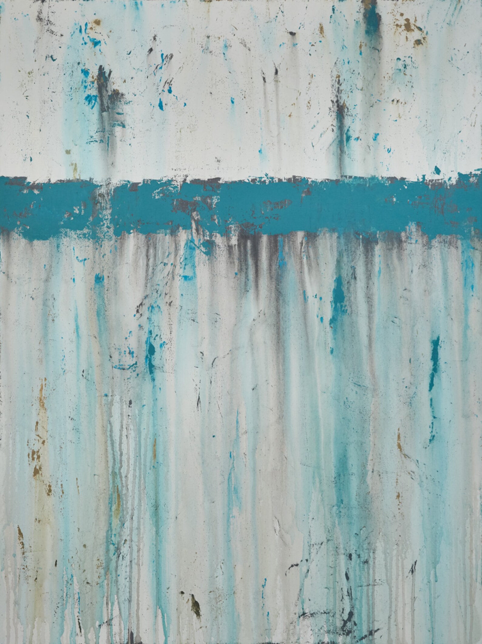 Large Teal Wall Art Modern Blue Original Abstract Painting Etsy