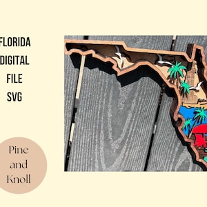 Florida State Digitaler Download SVG Laser Cut Datei