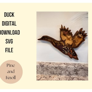Layered Duck Digital Download Svg