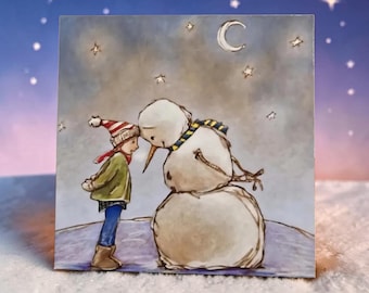 Thoughtful snowman magnets, unique holiday gifting.