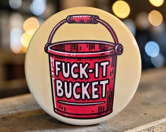 F it bucket Magnets, 2.5 " round.
