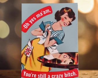 Funny vintage lady Magnets.  2.25x3.25", unique gifting.