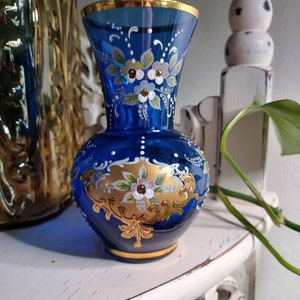 Antique Art Nouveau Murano Glass Amphora Vase