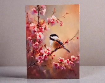 Chickadee Bird Magnets,  2.25x3.25", unique gifting.