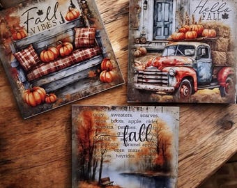 Fall magnets, refrigerator magnets, Office magnets.