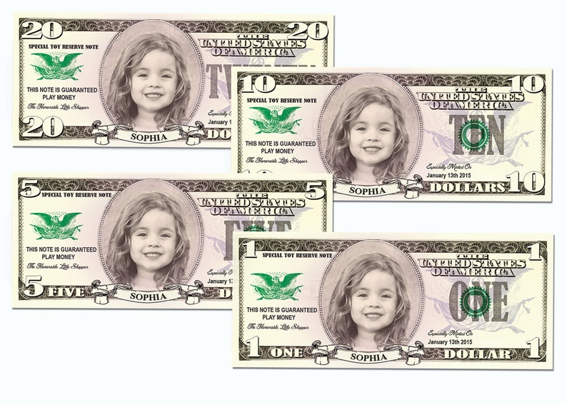 personalized custom play money dollars 20 dollars 10 of each 1 10 5 toys learning school lifepharmafze com
