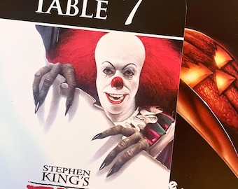 Halloween Horror Movie Poster Tischnummern Custom Doppelseitig fast jeder Film verfügbar