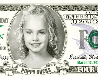 Custom Birthday Dollars Any Age Amount Stack of 50