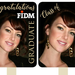 10 Photo Graduation Custom Paddle Hand Fans Fully Assembled