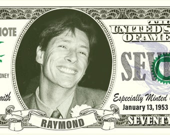 Custom 70th Birthday Dollars Seventy Stack of 50