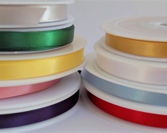 Luxury Best Quality FULL REEL Double Sided SATIN Ribbon 3mm 6mm 10mm 16mm 25mm Luxury Best Quality FULL REEL Double Sided SATIN Ribbon 3mm 6mm 10mm 16mm 25mm