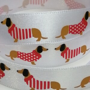 Dachshund / Sausage Dog Print Ribbon