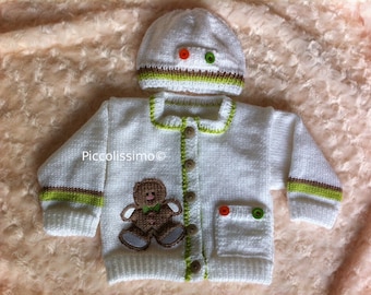 Patrón bebé / Patrón jersey bebé / Ropa muñeca / Punto /20 pulgadas 50cm / Patrón PDF/ Puntos recién nacidos / Conjunto cochecito recién nacido / Cárdigan bebé