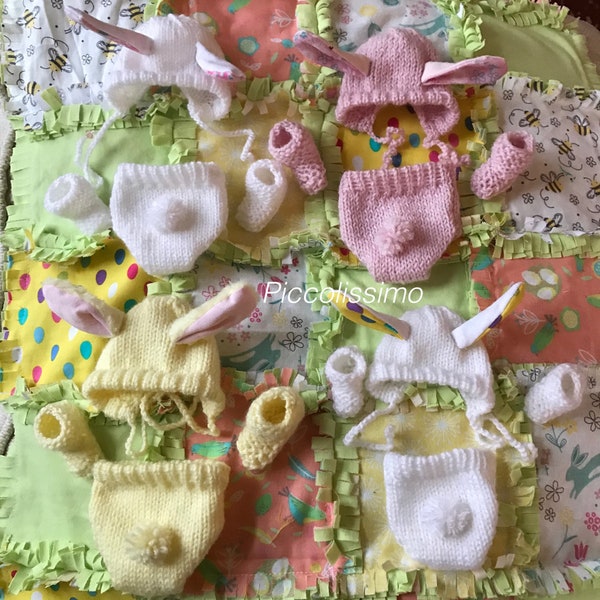 Bunny Easter sets for tiny dolls