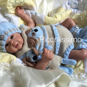 Knitting Pattern | Instant Download | Doll Clothes | Puppy set |20inch 50cm | A4 Paper | Newborn knits