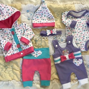 14” preemie doll baby clothing