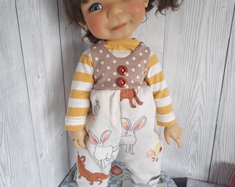 15 ”BJD Latzhose und Tshirt für My Meadow Moppet