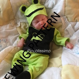 Cartamodello per vestiti per bambole da 10 pollici / Bambola Momoko / Download PDF / Tiny Betsy McCall / Bambola Waldorf / Vestiti per bambole fai da te / Taglia e completa