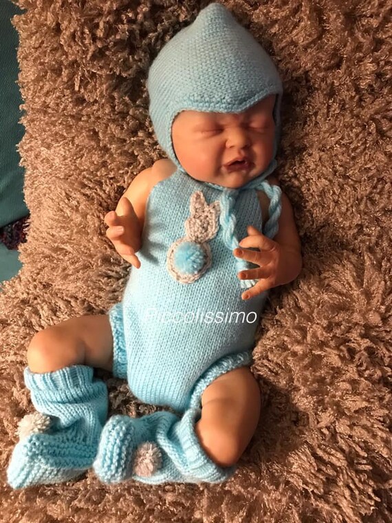 knitted bunny romper