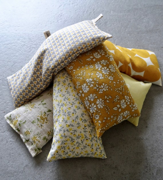 Yellow organic lavender flaxseed eye Eye Pillow | Lavender & Flaxseed