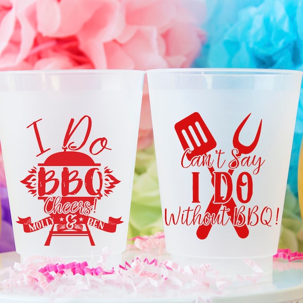 I Do BBQ, Wedding BBQ, I Do BBQ Cups, Wedding Barbecue Cups, Personalized Cups, Couples Shower, Engagement Party, Shatterproof Cup