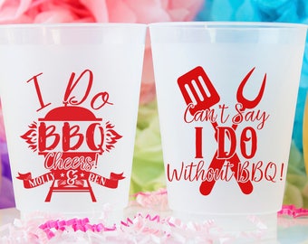 I Do BBQ, Wedding BBQ, I Do BBQ Cups, Wedding Barbecue Cups, Personalized Cups, Couples Shower, Engagement Party, Shatterproof Cup