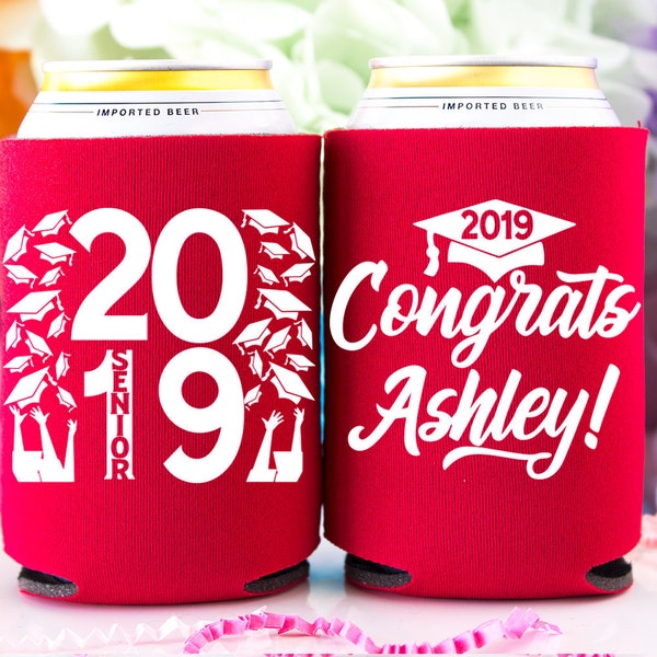 Class of 2020 Graduation Party Decorations, Graduation Can Coolers, Personalized Favors, Congrats Grad, College Graduate, High School Grad