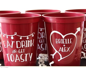 Wedding Cup, Plastic Cup, Personalized Cup, Party Cup, Stadium Cup, Plastic Party Cups, Custom Wedding Cups, Wedding Favor, Country Wedding