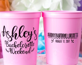 Bachelorette Cups, Bachelorette Party Favor, Custom Party Cup, Bachelorette Weekend, Hens Weekend, Mexico Bachelorette, Bachelorette Getaway