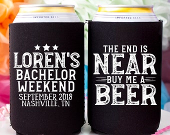 Bachelor Party Favor, Bachelor Can Coolers, Groomsman Gift, Wedding Party Gift, Bridal Party Gift, Best Man Gift, Bachelor Weekend Party