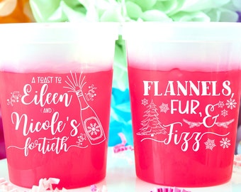 Bachelorette Weekend Girls Trip Party Favors Girls Ski Trip Bachelorette Cups  Mountain Trip Adventure Birthday Cups Color Changing Cups