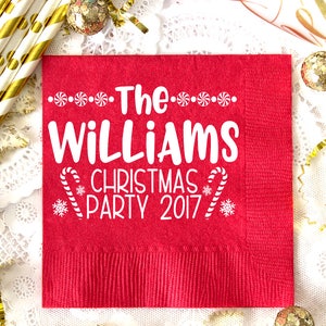 Christmas Napkins, Christmas Decor, Holiday Napkins, Gold Foil Napkins, Party Napkins, Paper Napkins, Cocktail Napkins, Holiday Party Decor
