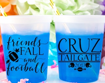 Tailgate Cups, Friends, Fall & Football, Thanksgiving Cups, Color Changing Cups, Mood Cups, Custom Stadium Cup, Wedding Cups, Party Cup
