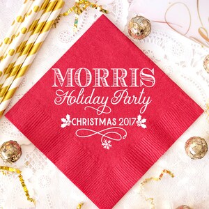 Christmas Napkins, Holiday Napkins, Party Napkins, Holiday Table, Cocktail Napkins, Beverage Napkins, Cocktail Party, Gift Exchange