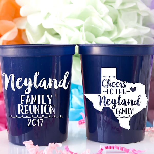 Family Reunion Party, Family Reunion Favor, Family Reunion Gift, Wedding Cup, Family Gathering, Wedding Favor, Custom Cup, Personalized Cup