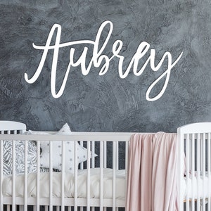 Custom Name Signs Nursery Decor Nursery Name Sign Wood Name Sign Baby Name Sign Nursery Wall Art Wooden Name Sign Script Name