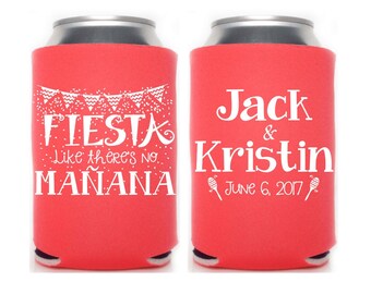 Custom Can Cooler, Mexico Wedding, Destination Wedding, Beach Wedding, Custom Wedding Favors, Mexico Party Gift, Bachelorette Party